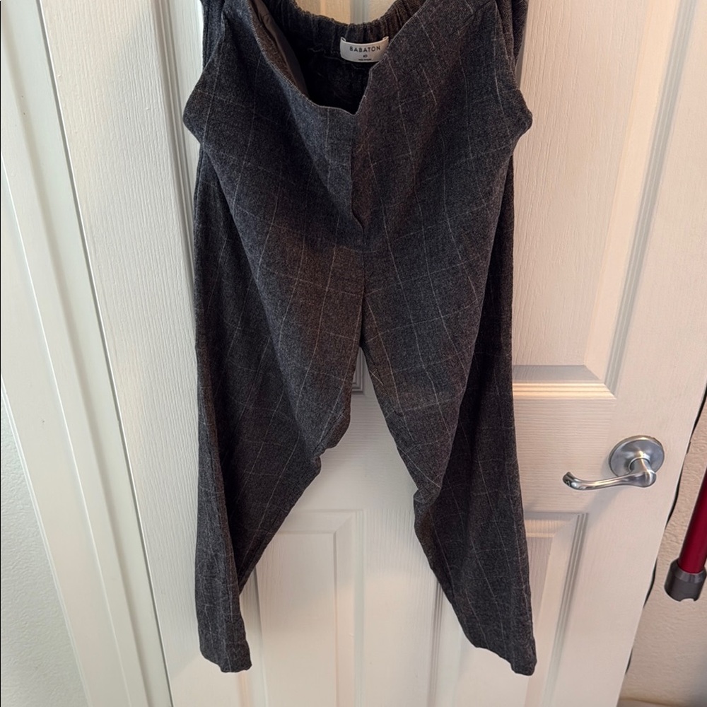 Gray Plaid Women's Pants by Aritzia